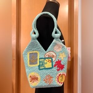 Beaded Sea-Themed Shoulder Bag